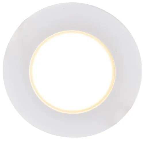 Set van 12 inbouwspots wit incl. LED dim to warm 7W IP65 - Blanca Modern IP65 rond Binnenverlichting Lamp