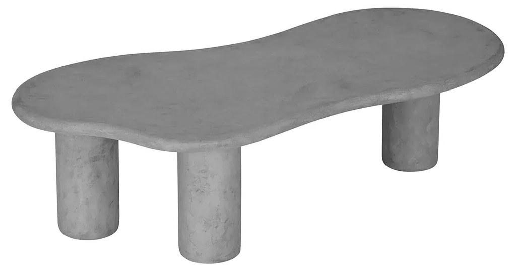 DTP Home Scala Curva Organische Salontafel Beton Mortex - 130 X 69cm.