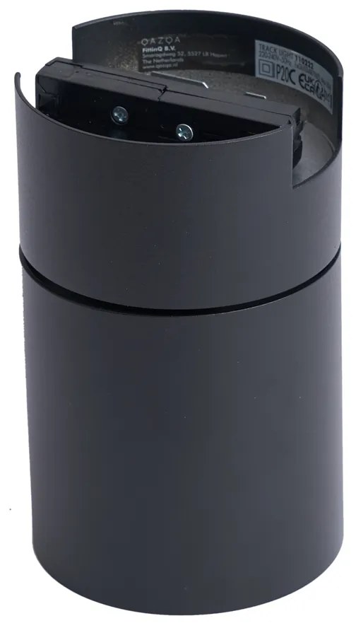 Moderne spot zwart voor railsysteem 1-fase GU10 70mm - Iconic Roto