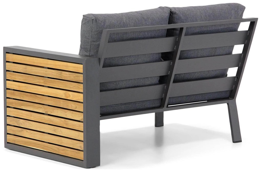 Hoek loungeset 6 personen Aluminium/teak Grijs Lifestyle Garden Furniture Verona/Marietta