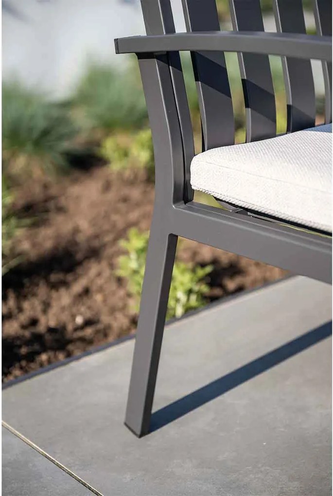 Garden Impressions Neapolis tuinbank 150 cm - donker grijs