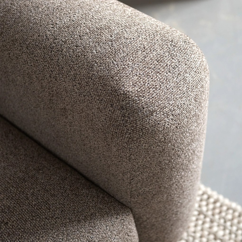 PEPP Interiors Soul Bruine Hoekbank Met Chaise Longue Links