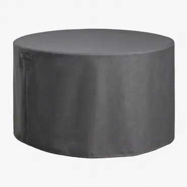 Beschermhoes Voor Ronde Tuintafel Otley Grijs – Antraciet & Ø160 Cm - Sklum