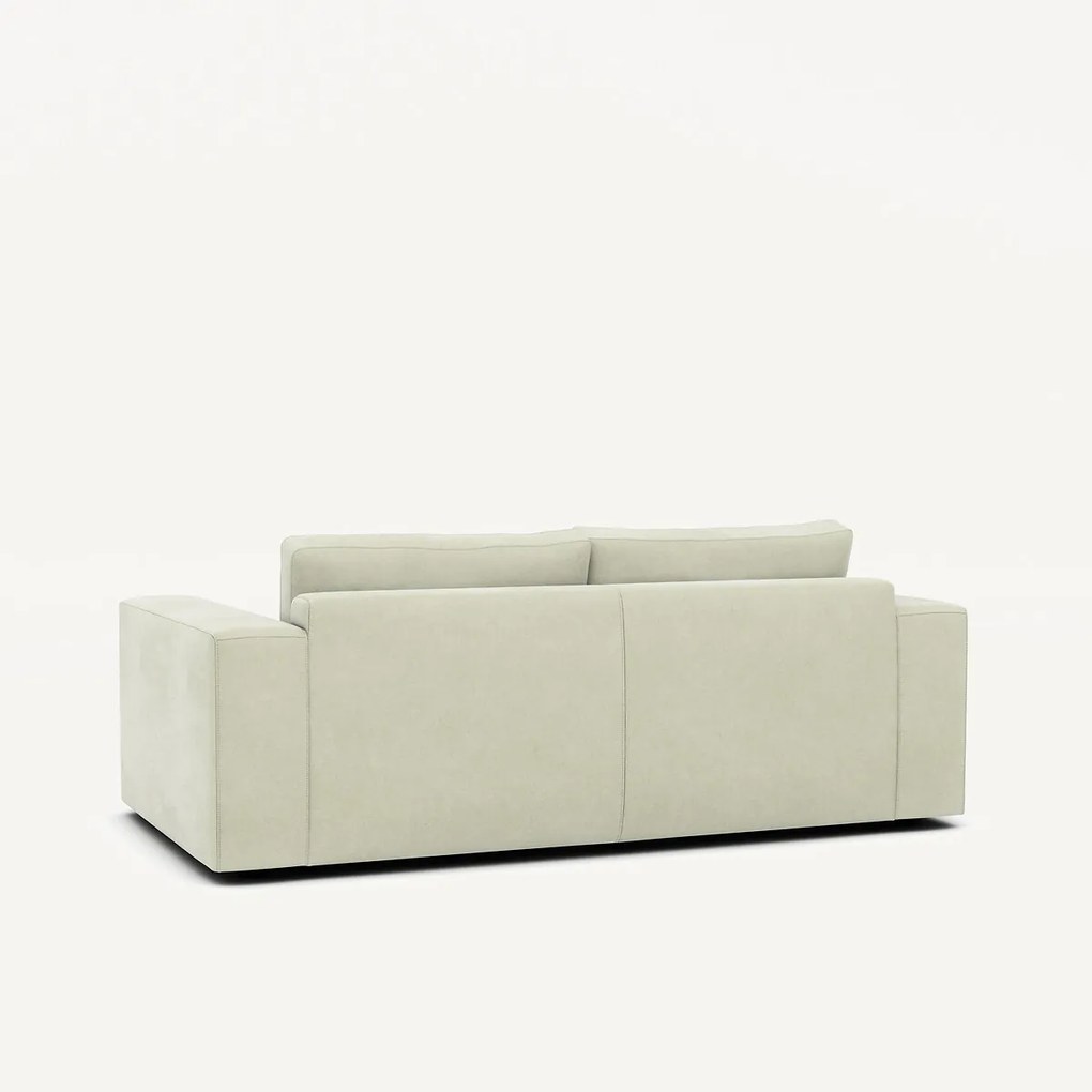 Compacte 3-zitsbank in stonewashed fluweel, SKANDER