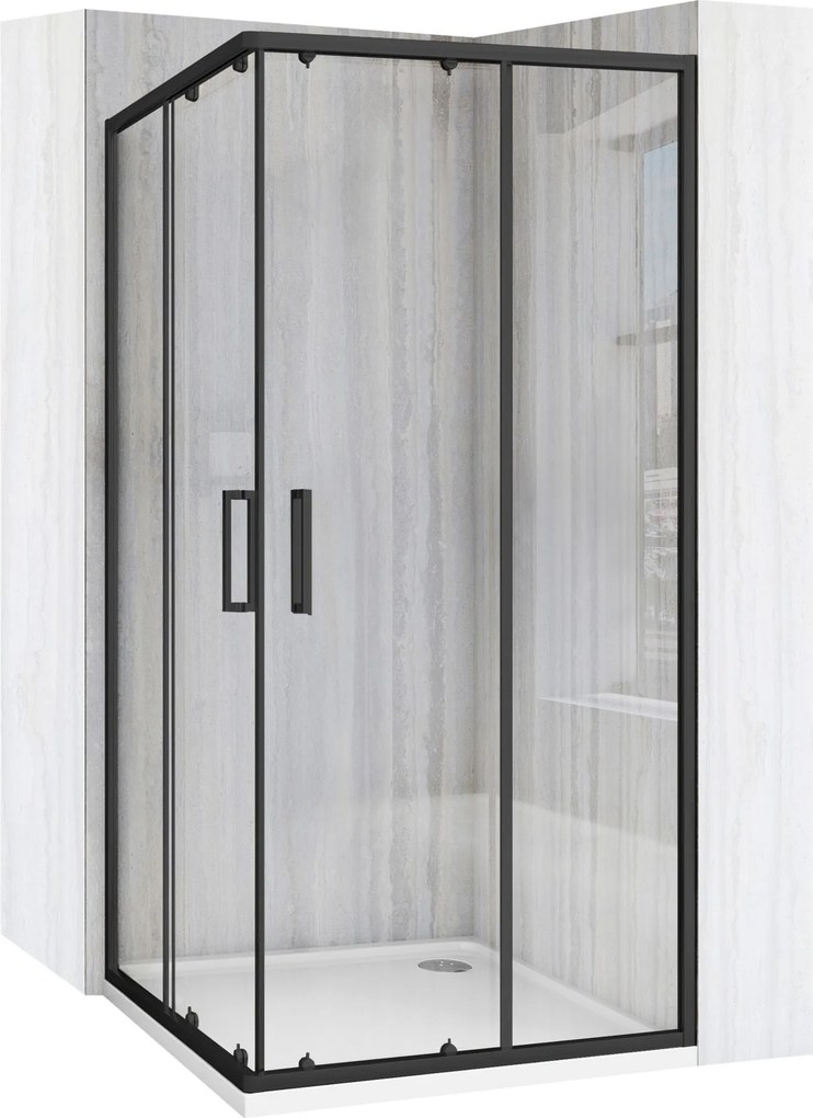 Rea City 90x90 douchewand Black