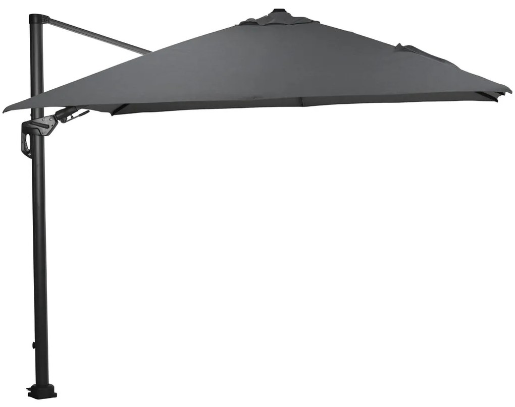 Garden Impressions Zweefparasol Hawaii Deluxe 300x300 - donker grijs - donker grijs