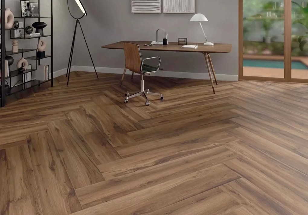 Houtlook Tegel 23x120 Cm Selat Donker Bruin N43