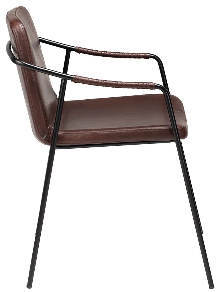 Dan-Form Boto Design Eetkamerstoel Cocoa Bruin Kunstleer