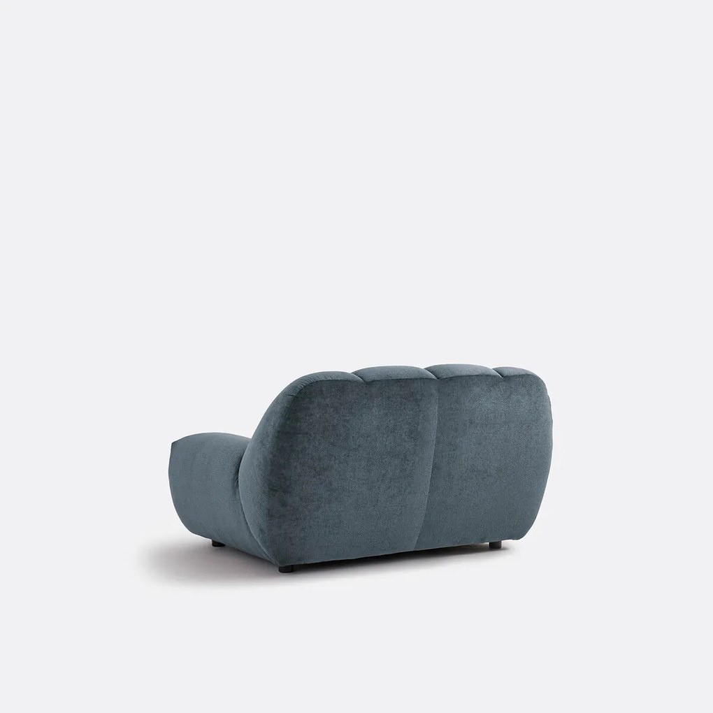 XL fauteuil, dik fluweel, Nuria