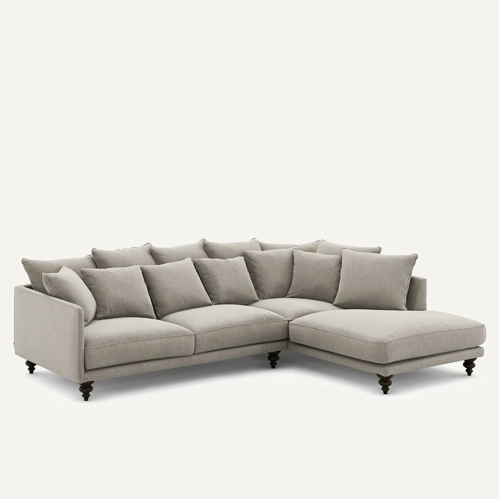 Chenille fluwelen hoekbank, Lazare