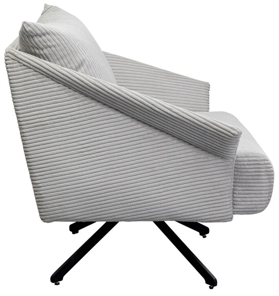 Kare Design Milo Draaibare Fauteuil Corduroy Beige