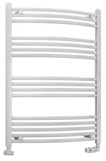 Eastbrook Wendover gebogen handdoekradiator 75x100cm 512W wit glans