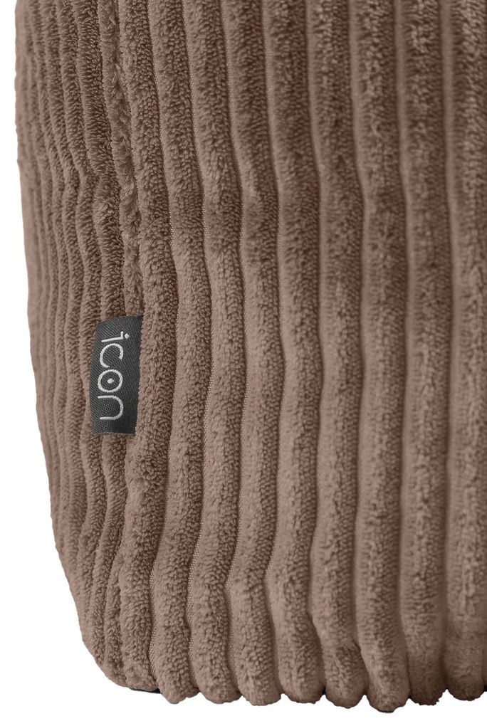 Theo Corduroy Poef - Mocha Bruin