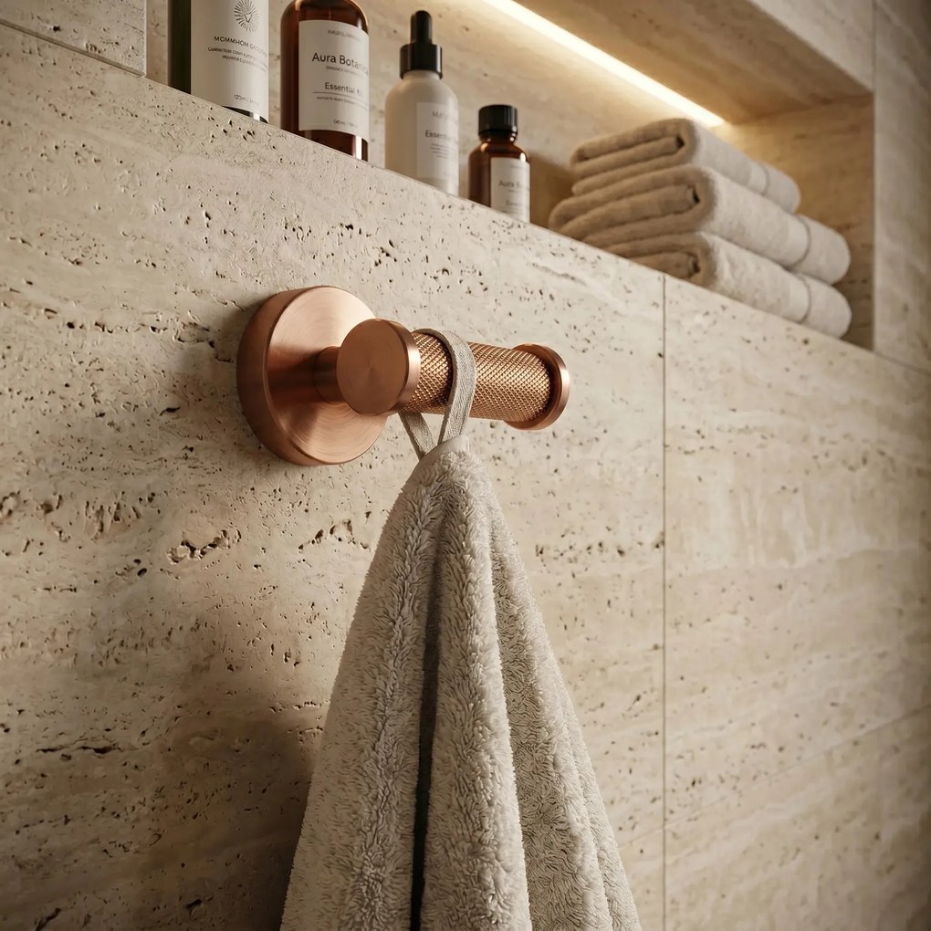 Dubbele haak 6612 Modern Copper Brush