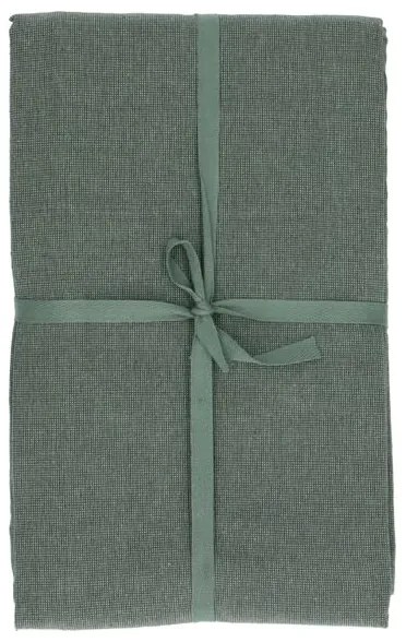 Tafelkleed rond, GOTS bio-katoen, groen,Ø 180 cm