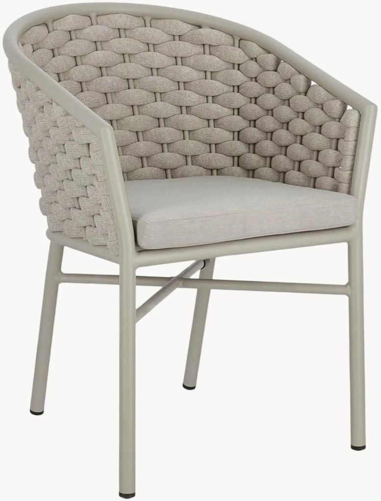 Stapelbare tuinstoelen Margalida met armleuning, set van 4