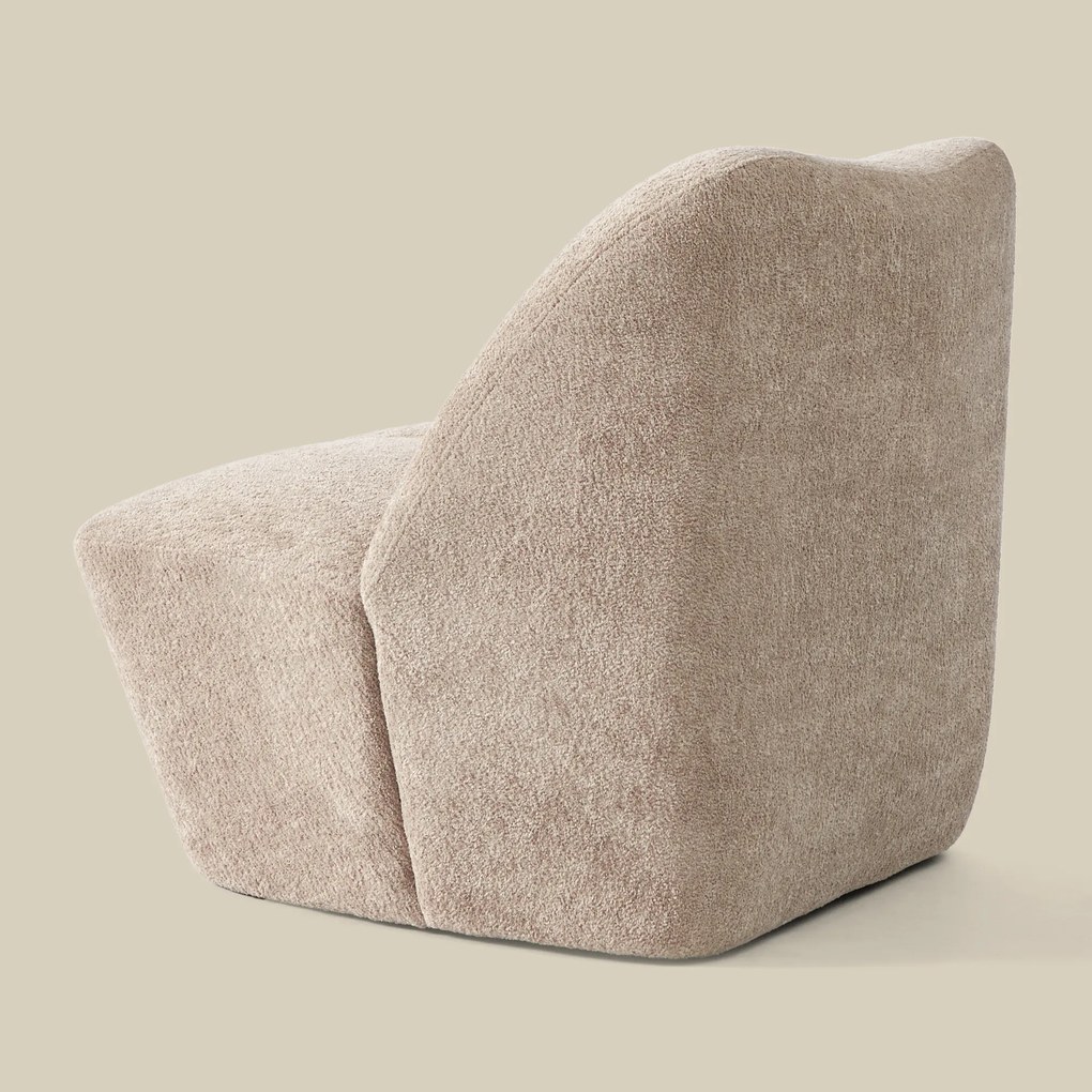 Moderne Fauteuil Beige