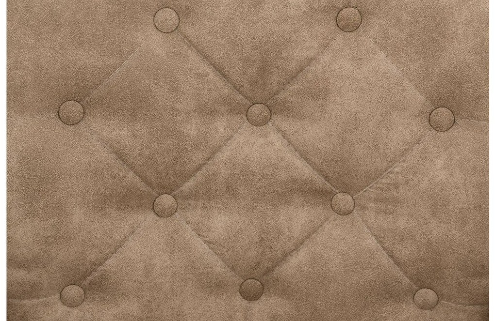 Goossens Eetkamerstoel Oliver beige microvezel met armleuning en met wielen, stijlvol landelijk