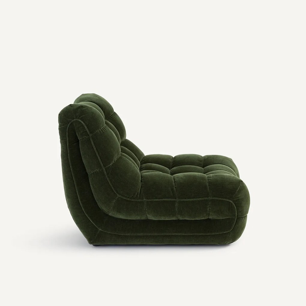 Fauteuil met fluwelen bekleding, Jud