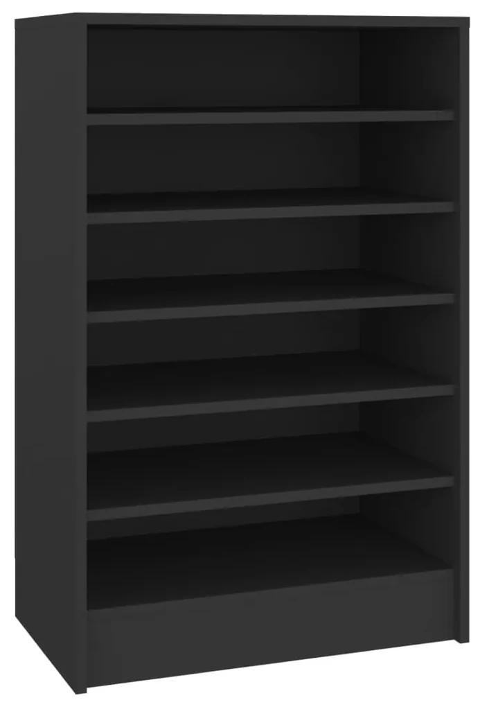 vidaXL Schoenenkast 60x35x92 cm spaanplaat zwart