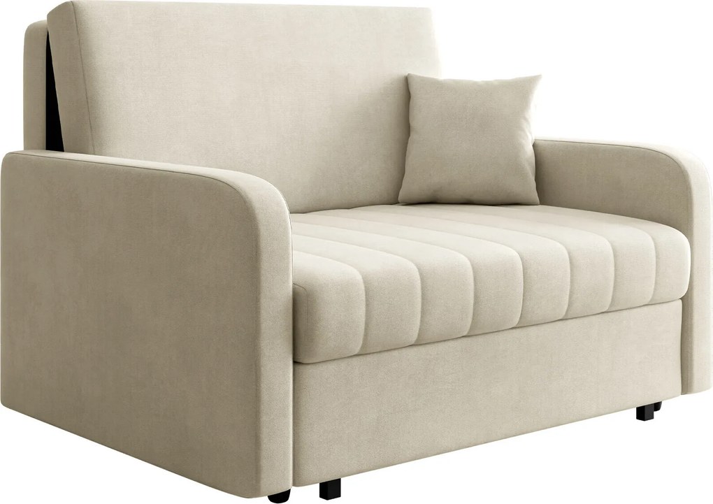 Slaapbank Columbus 259, Aanwezig, 85x132x98cm, 65 kg, Poten: Metaal, Hout: Grenen