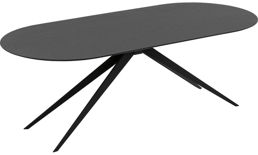 Goossens Excellent Eettafel Uniek, Semi rond 240 x 100 cm