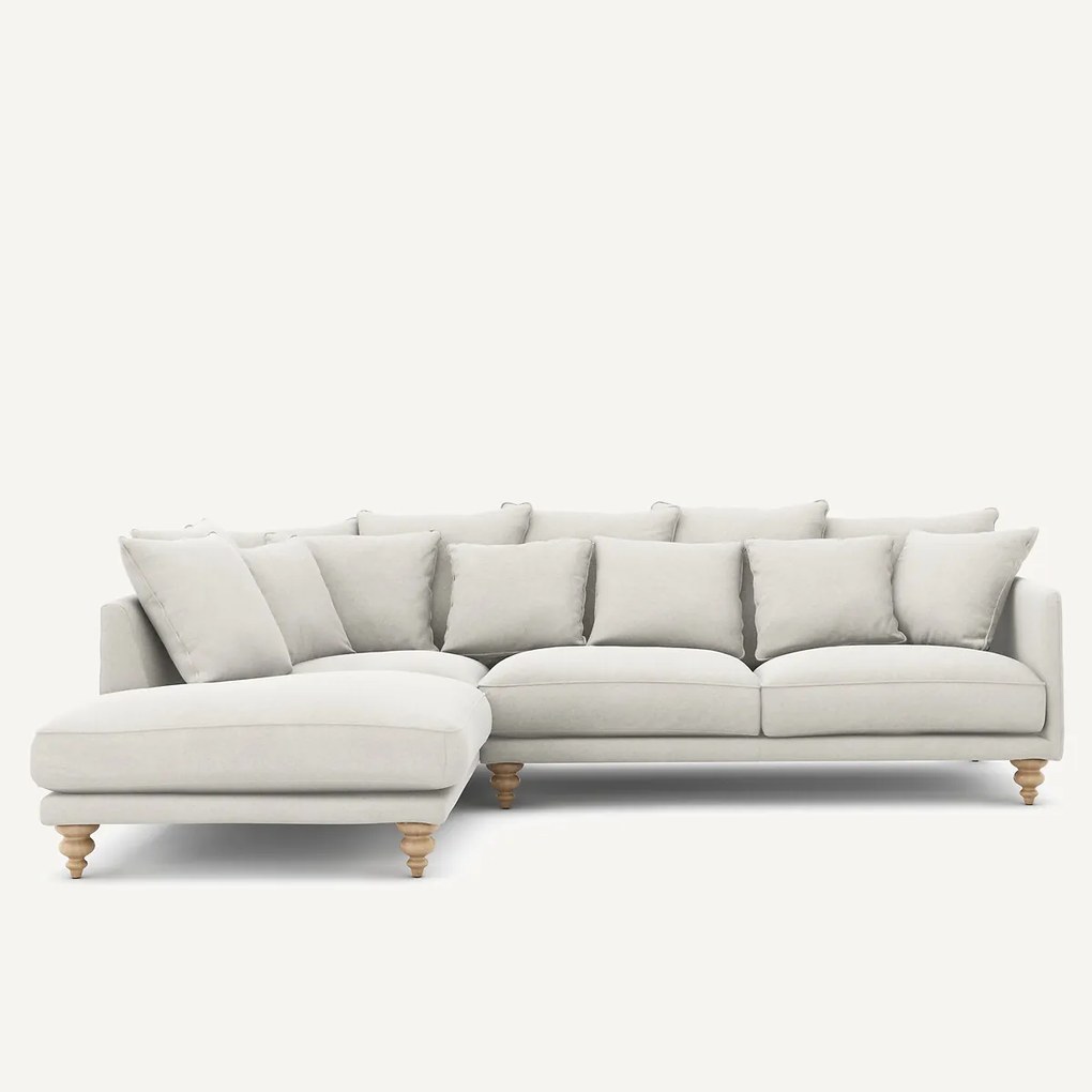 Linnen fluwelen hoekbank, LAZARE