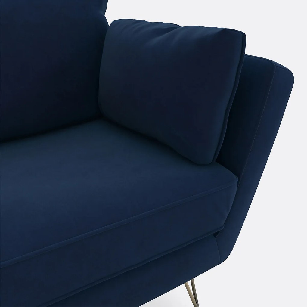 Fauteuil XL in fluweel Topim