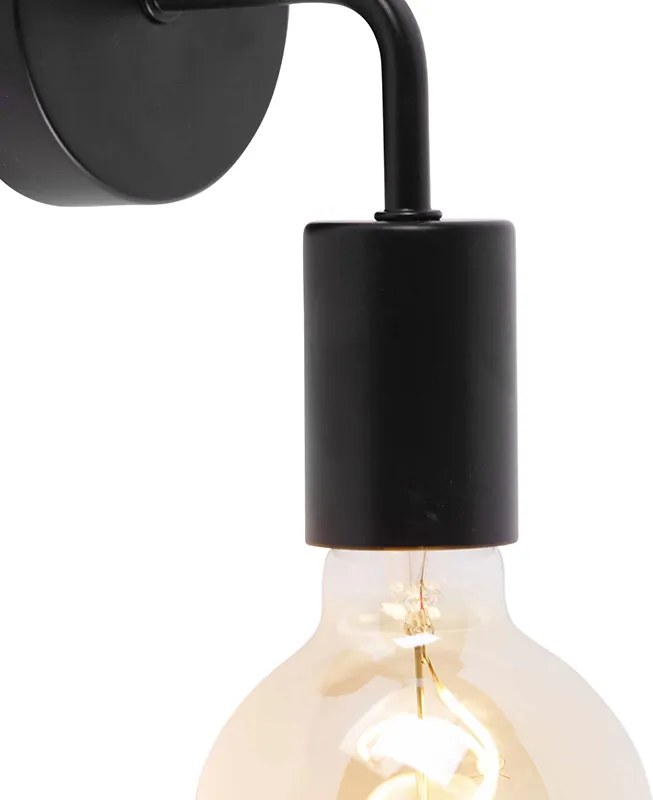 Moderne wandlamp zwart 15,5 cm - Facile