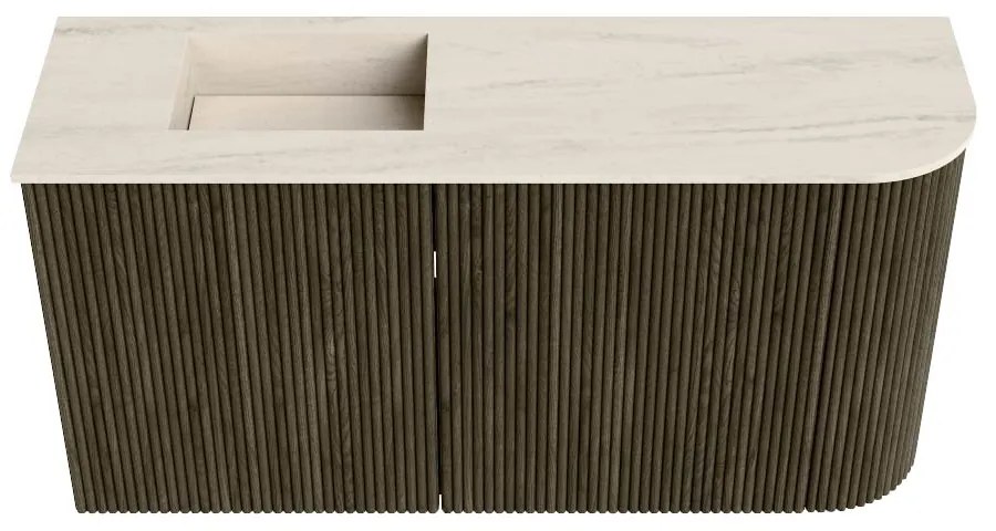 Mondiaz Joya DLux 80cm toiletmeubel ronding rechts shadow met wastafel faye links zonder kraangat meli