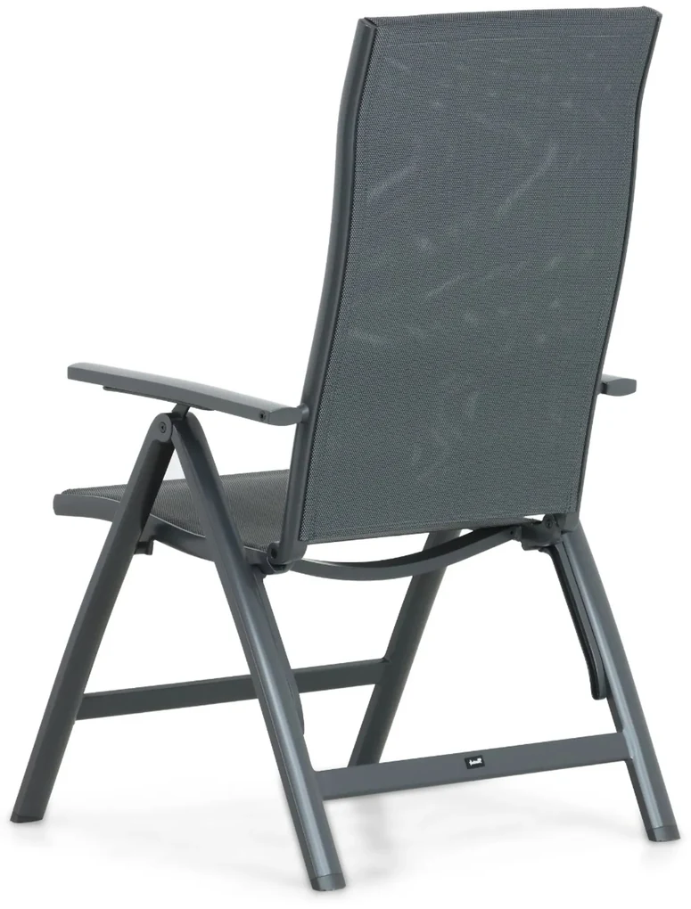 Tuinset 4 personen 180 cm Aluminium/textileen Grijs Hartman Sitges/Mateo