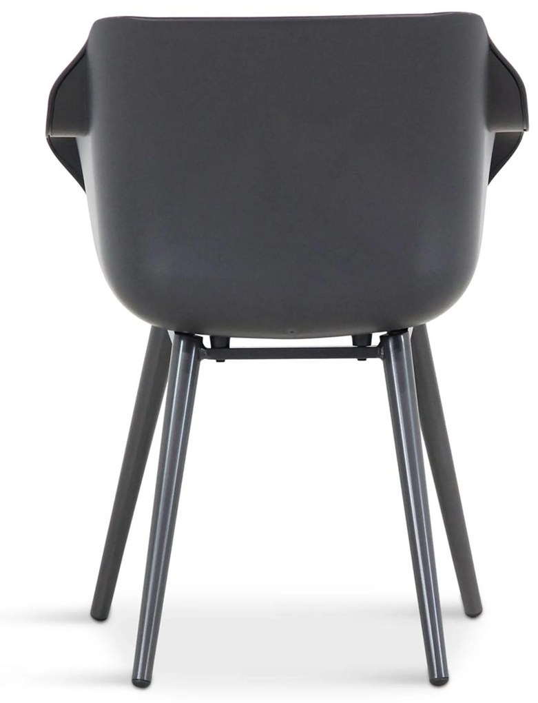 Tuinset 4 personen 180 cm Kunststof Grijs Hartman Sophie