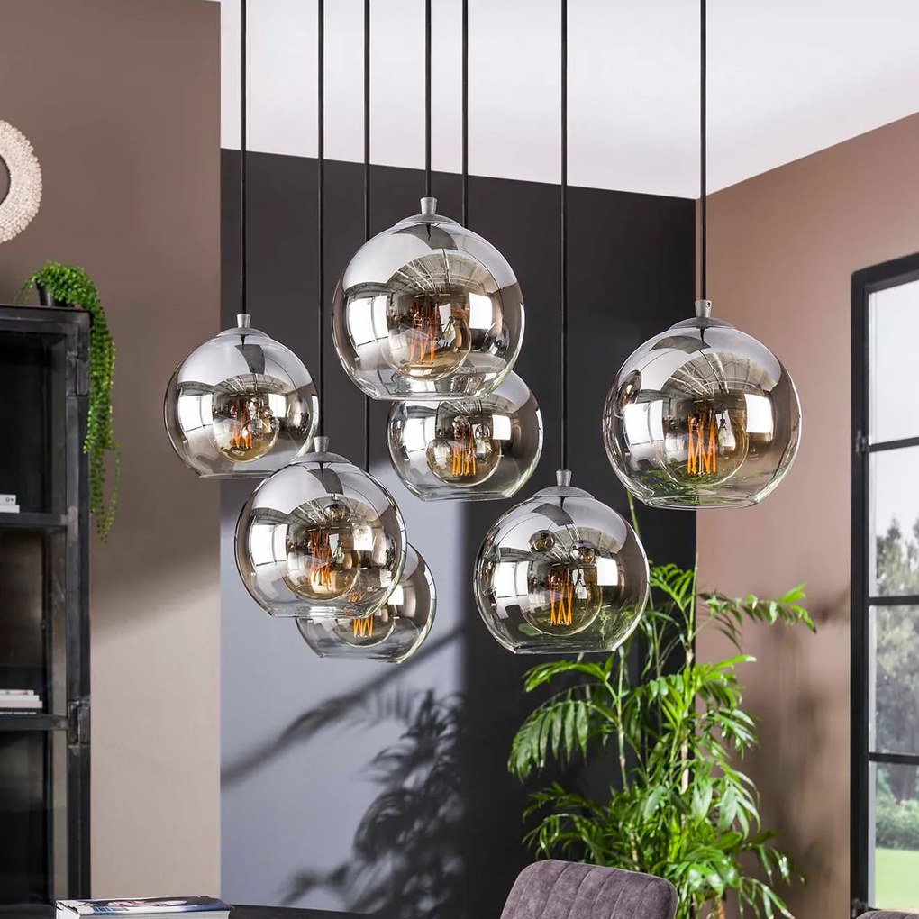 Speelse Eettafel Lamp Glazen Bollen