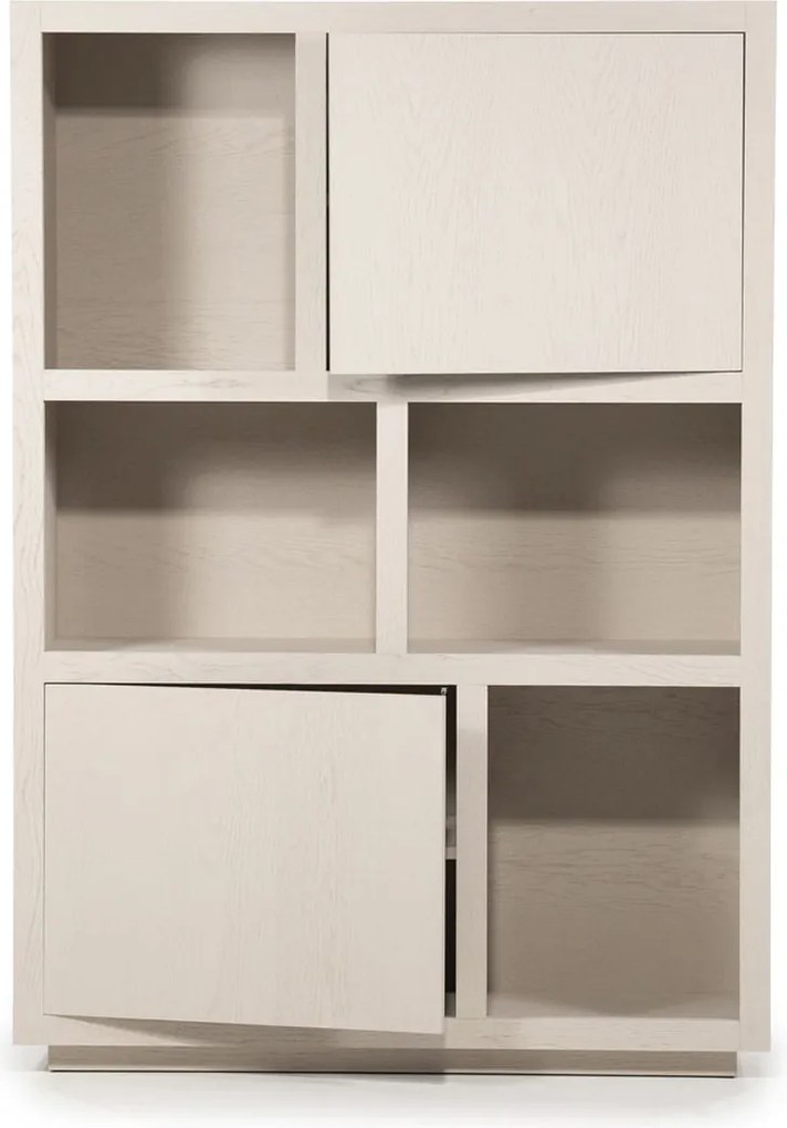 Moderne Kast Van Taupe Eiken - 120x42x170cm.