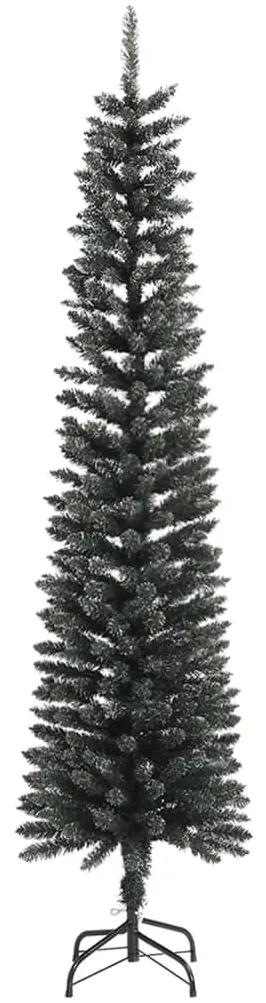 vidaXL Kunstkerstboom met standaard smal 240 cm PVC groen