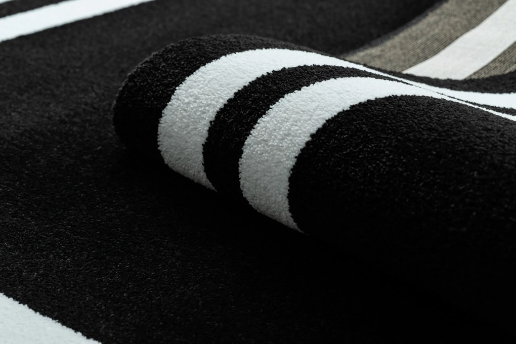 Tapijt HAMPTON Kader zwart - TWEEDE-KLASSE PRODUCT