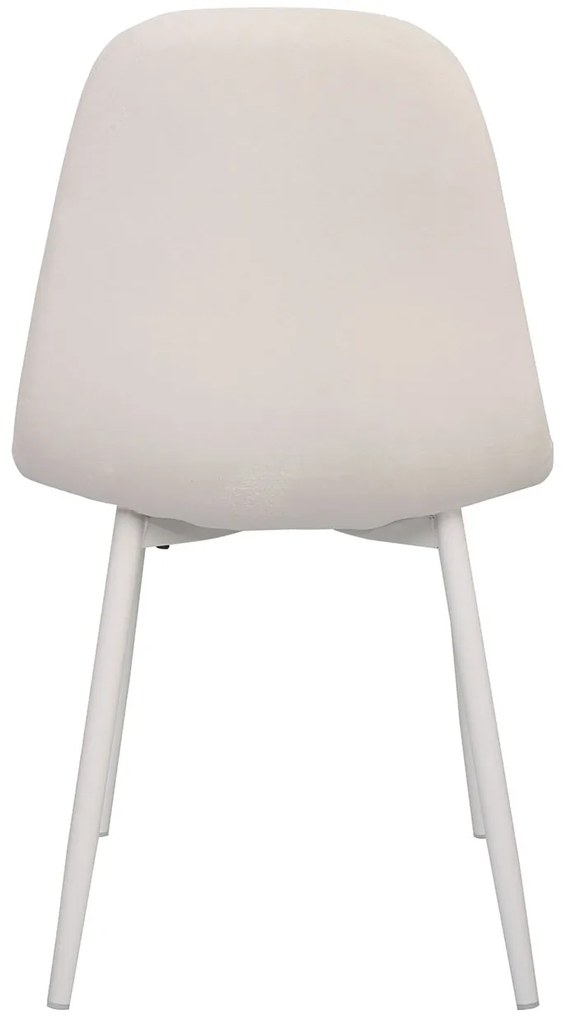 Stoel Teok White Fluweel