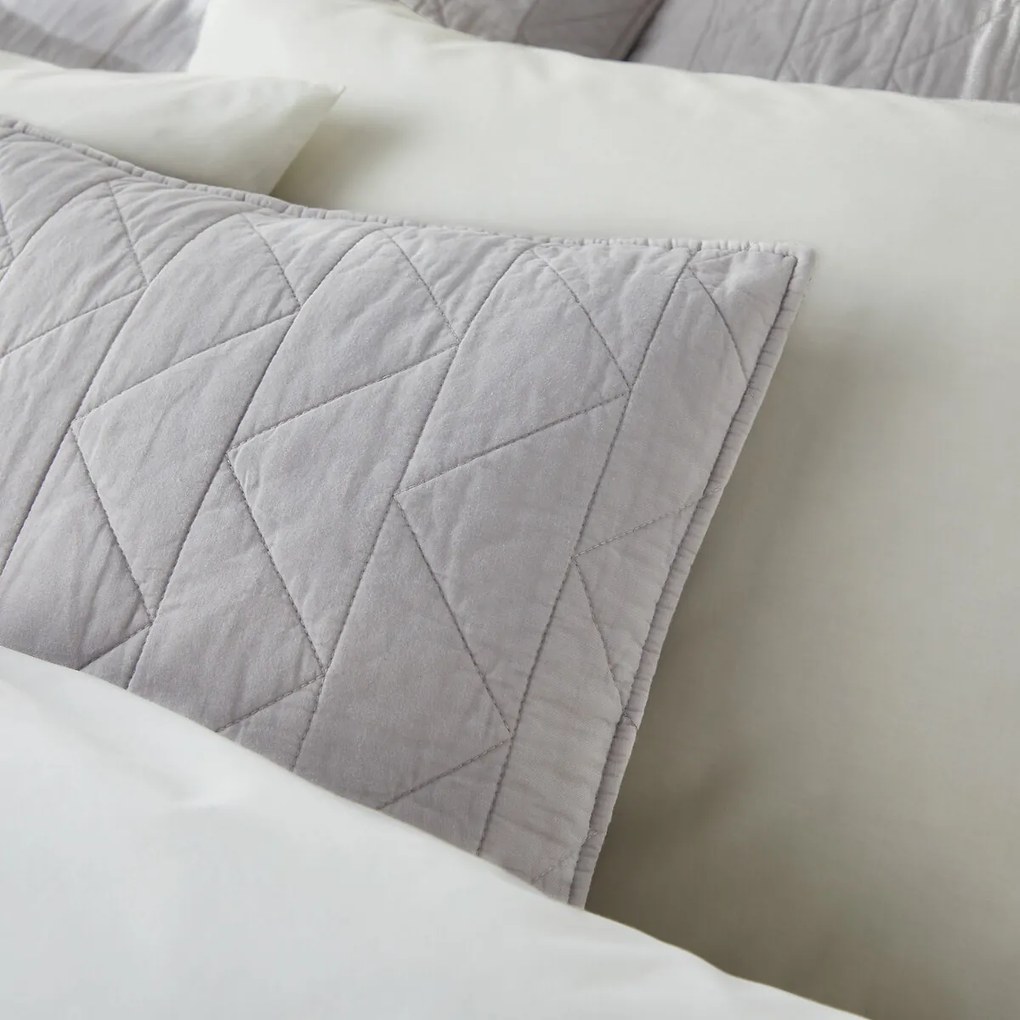 Gematelasseerde beddensprei in katoen Zig Zag Scenario