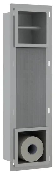 Fortifura Calvi Inbouw Reserve- en toiletrolhouder - Geborsteld RVS PVD (RVS) SW1126050/SW1126052