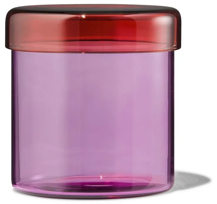 HEMA Glazen Pot Ø10x11 Roze (multi)