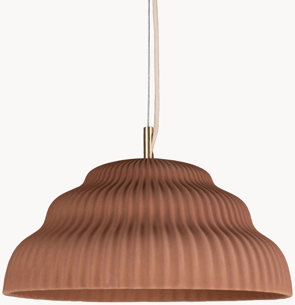 Handgemaakte hanglamp Kaskad van keramiek, in verschillende formaten