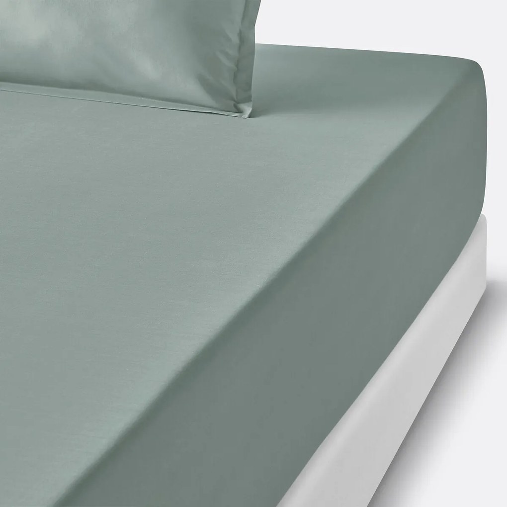 Hoeslaken van perkal katoen, 80 draden, 35 cm kop, Scenario