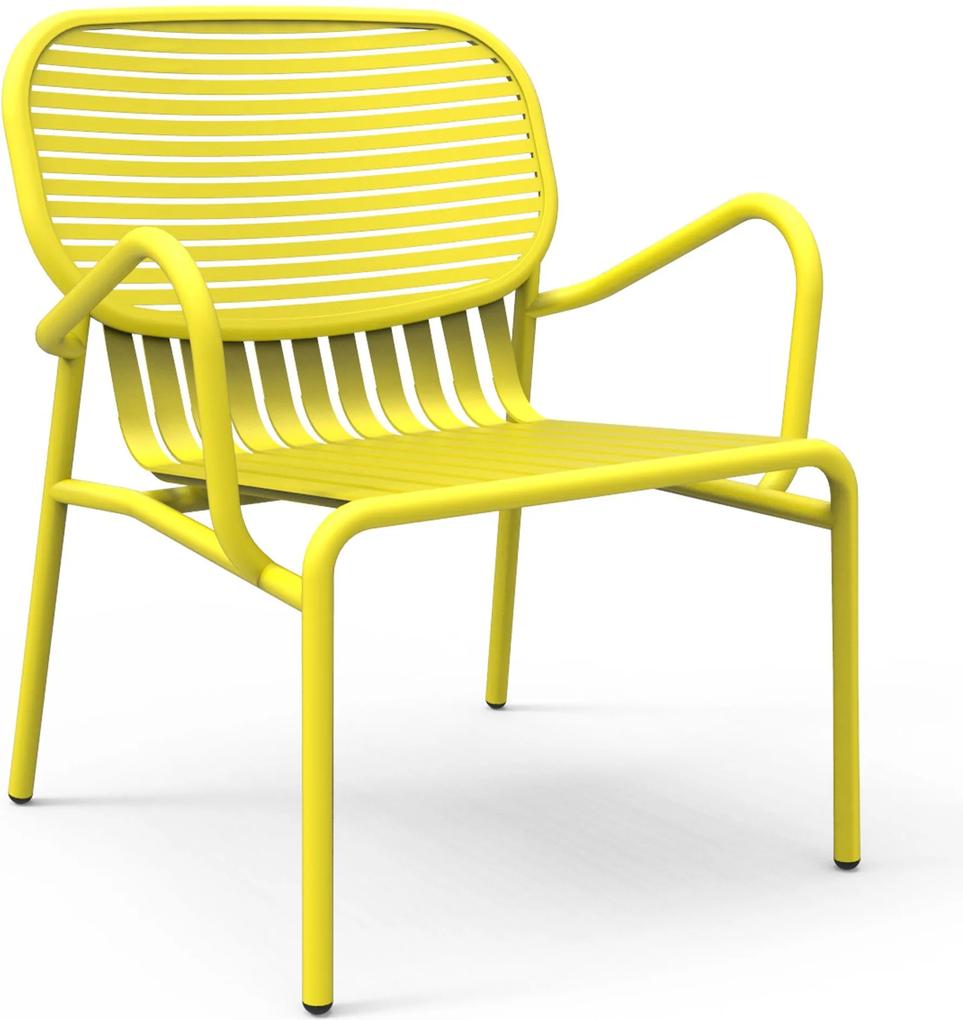 Petite Friture Week-end fauteuil buiten geel
