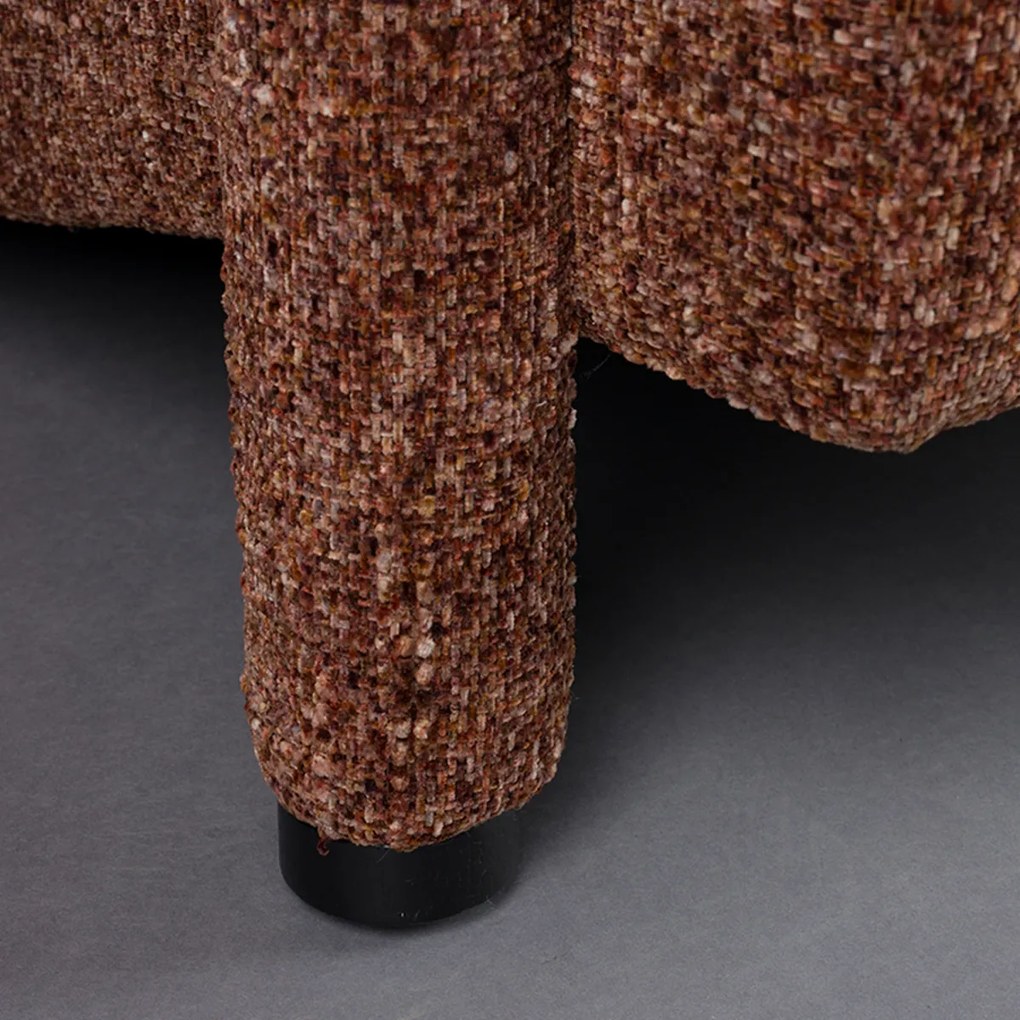 Dutchbone Kent Grof Geweven Fauteuil Rood