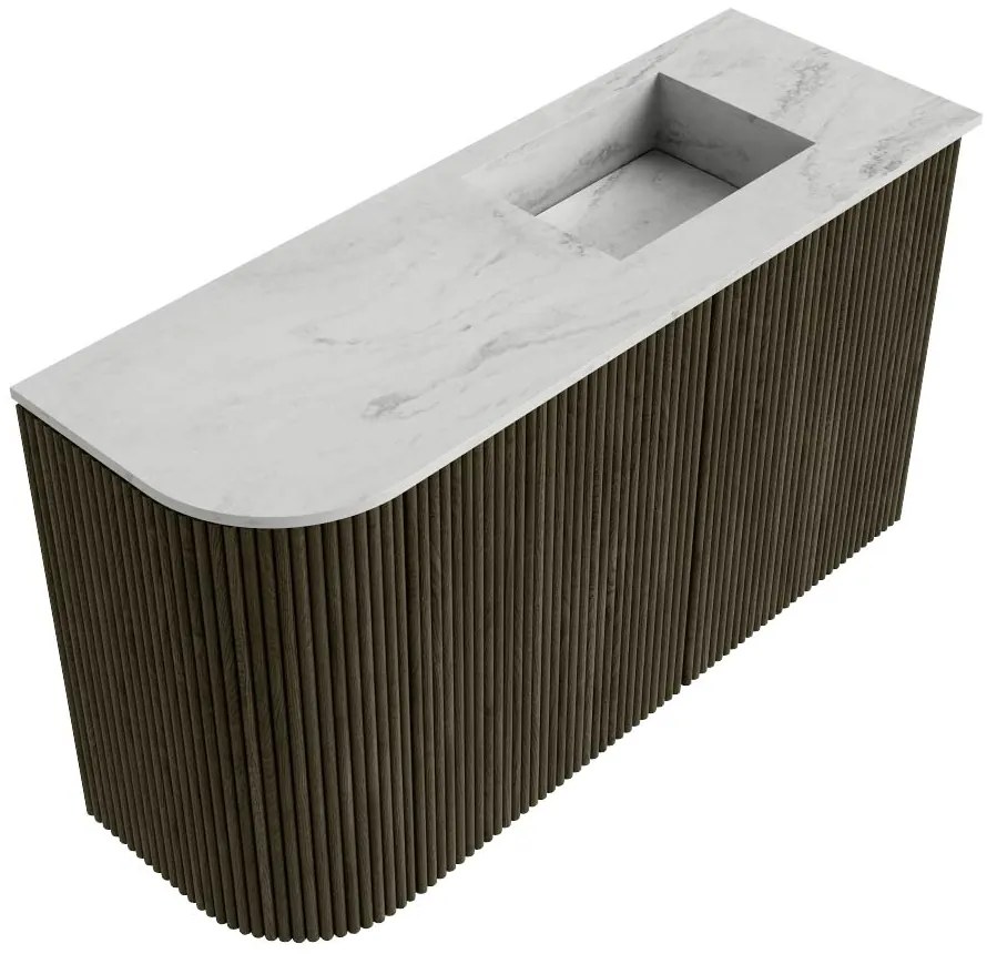 Mondiaz Joya DLux 70cm toiletmeubel ronding links shadow met wastafel faye rechts 1 kraangat opalo