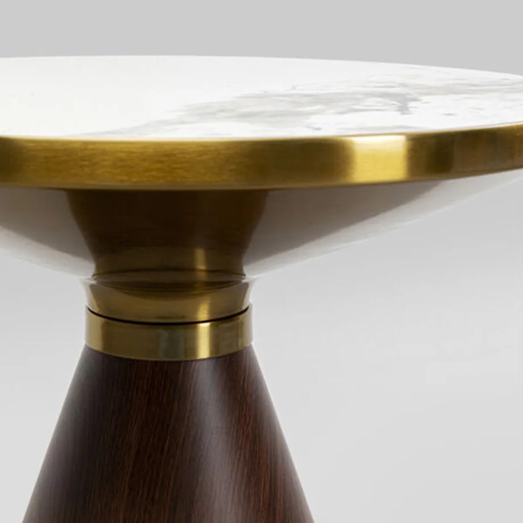 Ronde Bijzettafel Marmer - 50 X 50cm.
