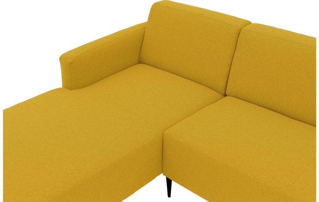 Goossens  Key West geel, stof, 2,5-zits, modern design