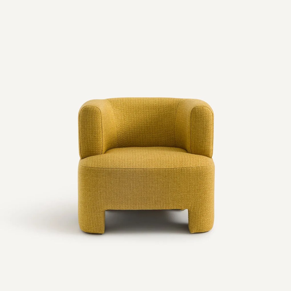 Kleine fauteuil in getextureerd polypropyleen Darrel