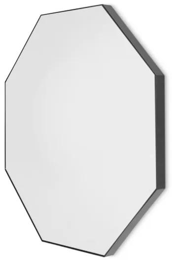 Arles 8-hoekige spiegel, 80 x 80 cm, matzwart