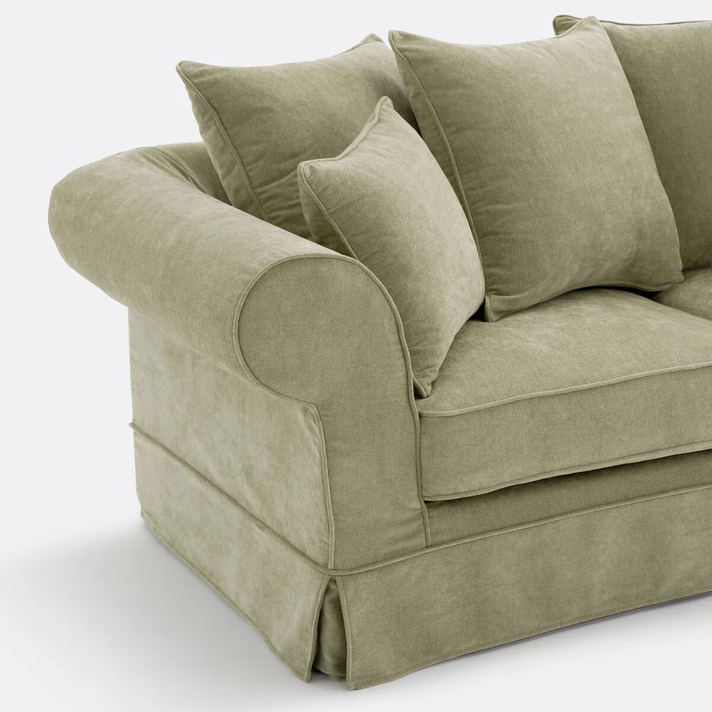 2-, 3- of 4-zitsbank met afneembare hoezen, in gemêleerd polyester, ADELIA